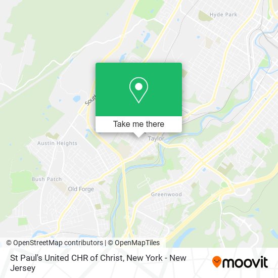 St Paul's United CHR of Christ map