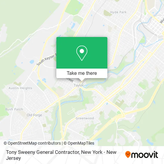 Tony Sweeny General Contractor map