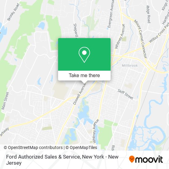 Ford Authorized Sales & Service map