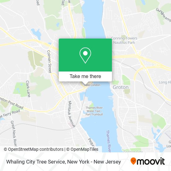 Mapa de Whaling City Tree Service