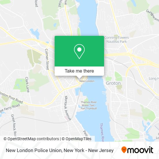 New London Police Union map