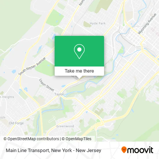 Main Line Transport map