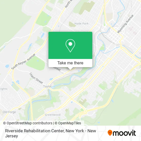 Riverside Rehabilitation Center map