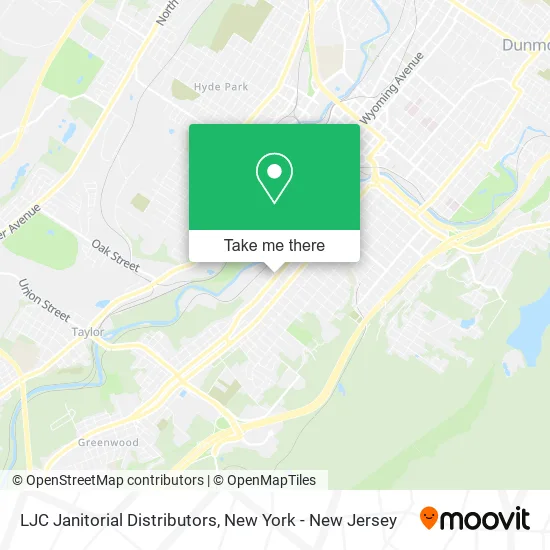 LJC Janitorial Distributors map