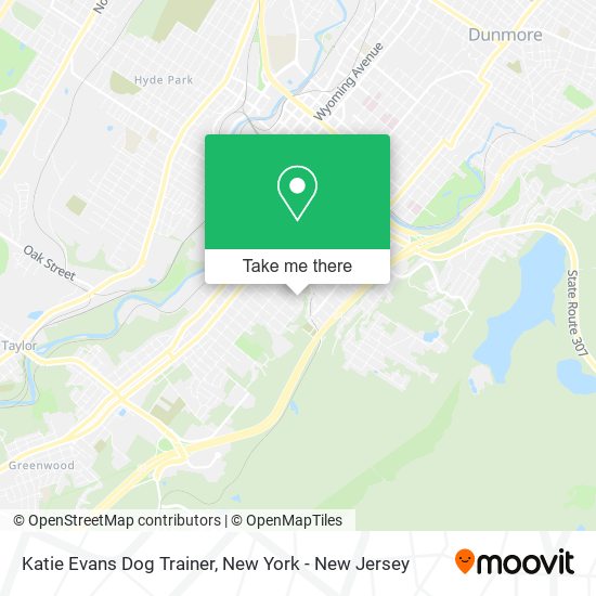 Katie Evans Dog Trainer map