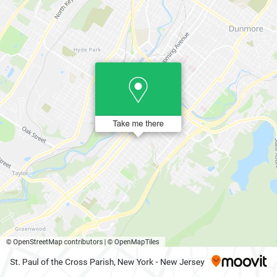 St. Paul of the Cross Parish map