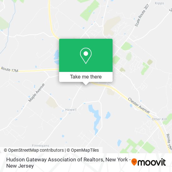 Mapa de Hudson Gateway Association of Realtors