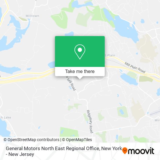 Mapa de General Motors North East Regional Office