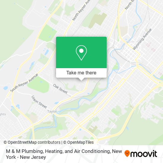 M & M Plumbing, Heating, and Air Conditioning map