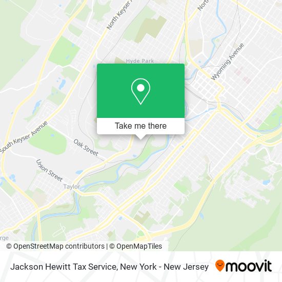 Jackson Hewitt Tax Service map