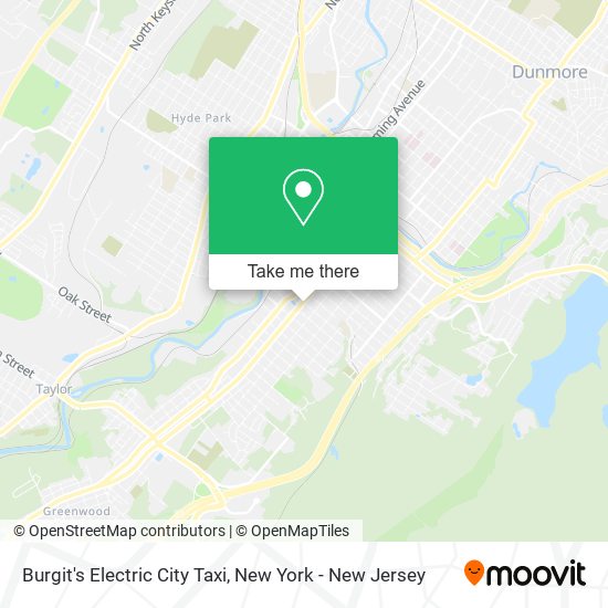 Burgit's Electric City Taxi map