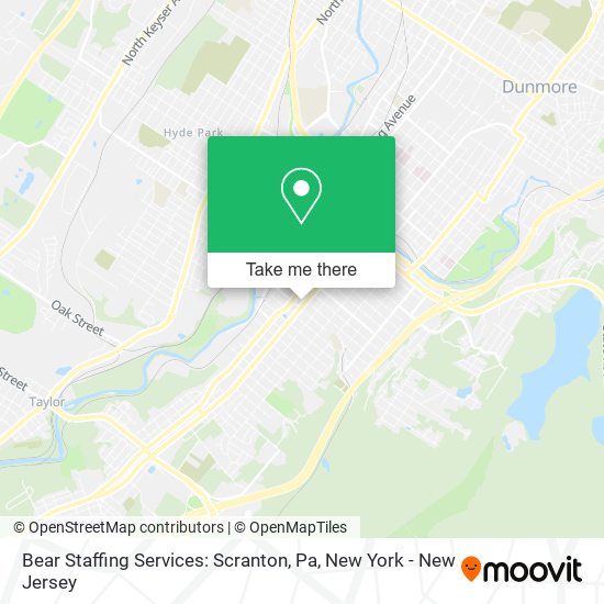 Mapa de Bear Staffing Services: Scranton, Pa