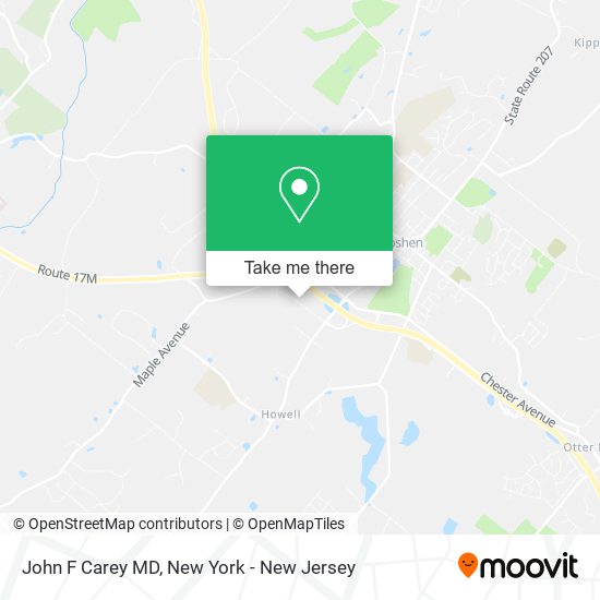 Mapa de John F Carey MD