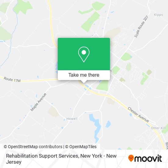 Rehabilitation Support Services map