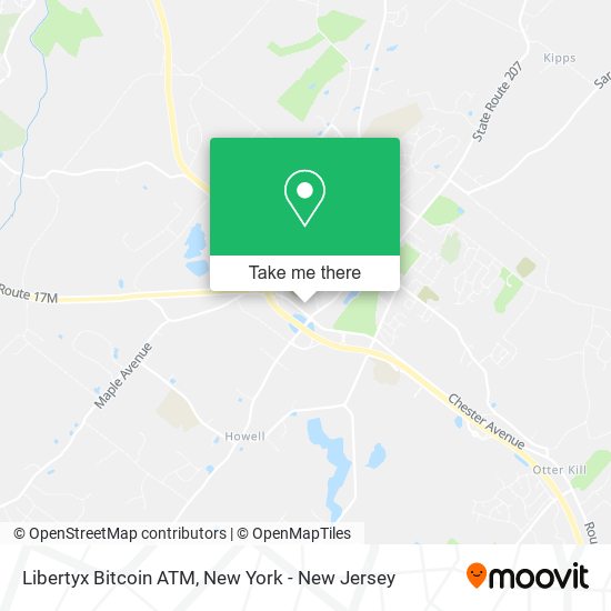 Mapa de Libertyx Bitcoin ATM