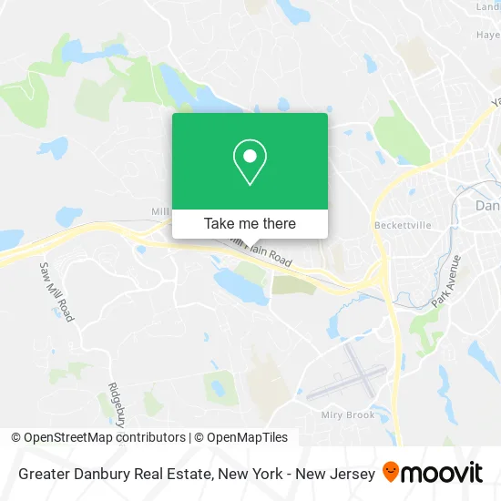 Greater Danbury Real Estate map