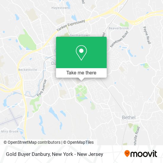 Gold Buyer Danbury map