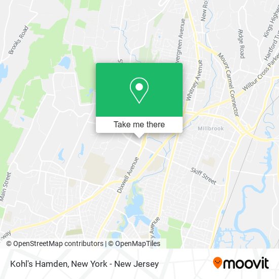 Kohl's Hamden map