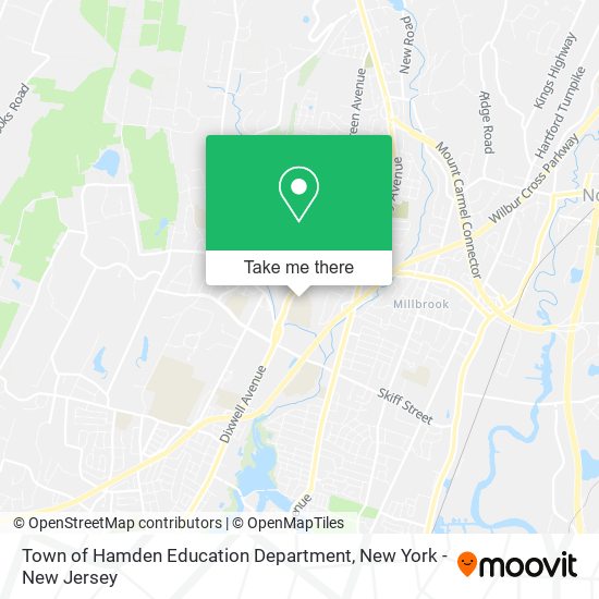 Mapa de Town of Hamden Education Department