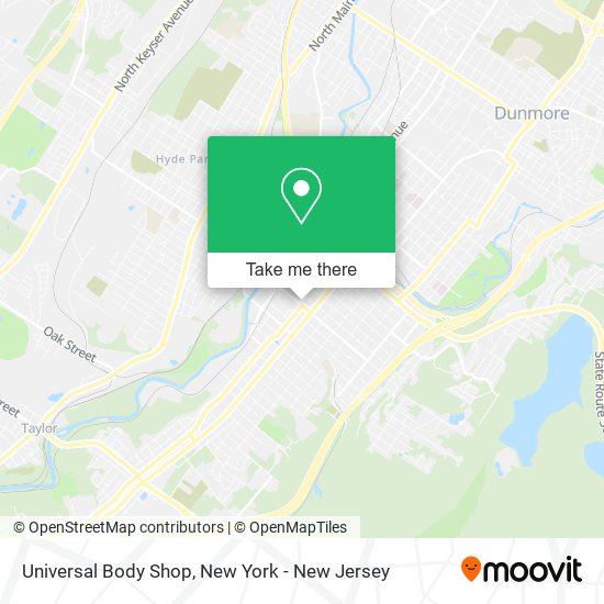 Universal Body Shop map