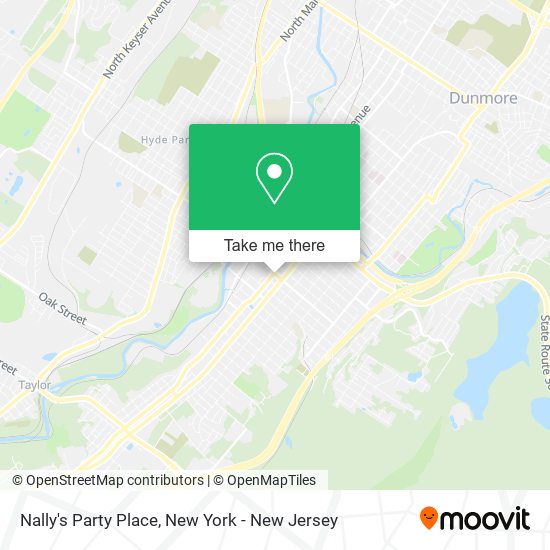 Nally's Party Place map