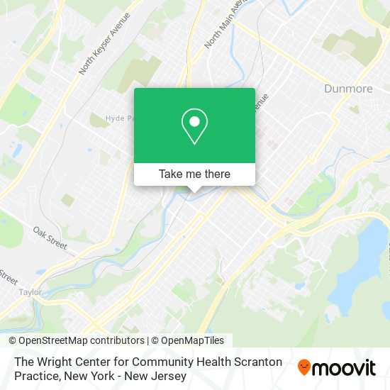 Mapa de The Wright Center for Community Health Scranton Practice