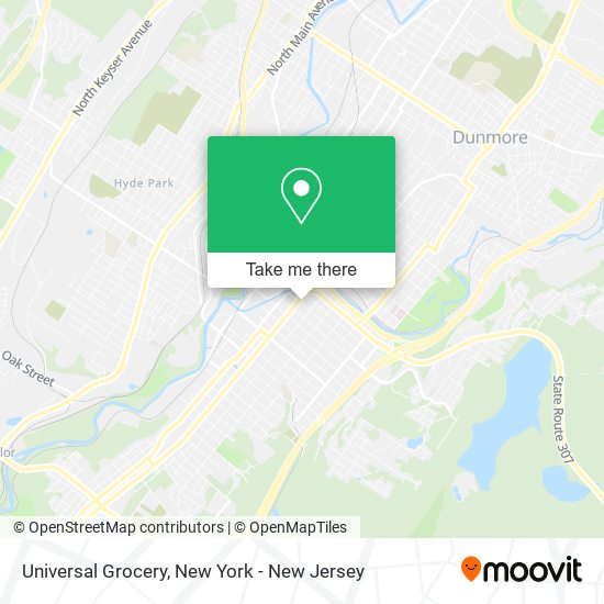 Mapa de Universal Grocery