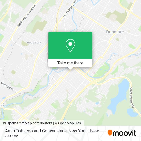 Ansh Tobacco and Convenience map