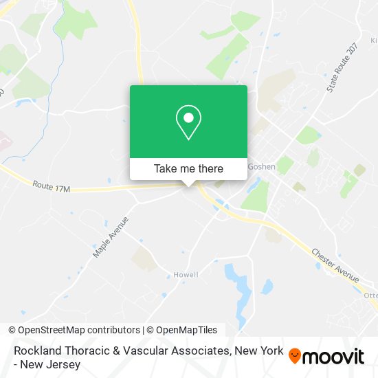 Rockland Thoracic & Vascular Associates map