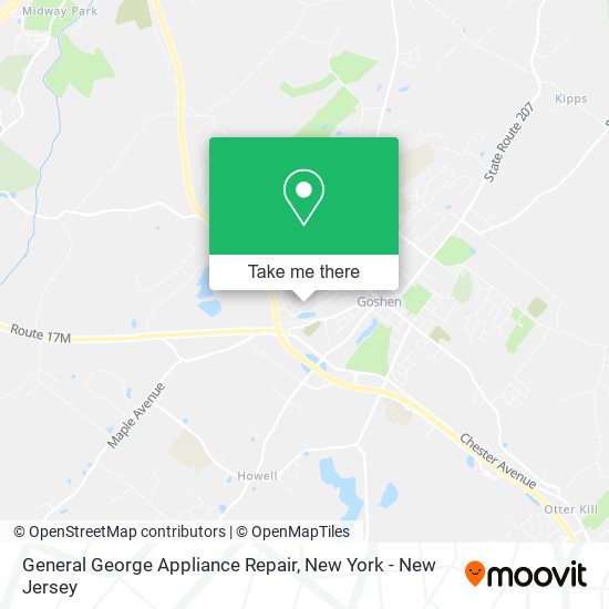 General George Appliance Repair map