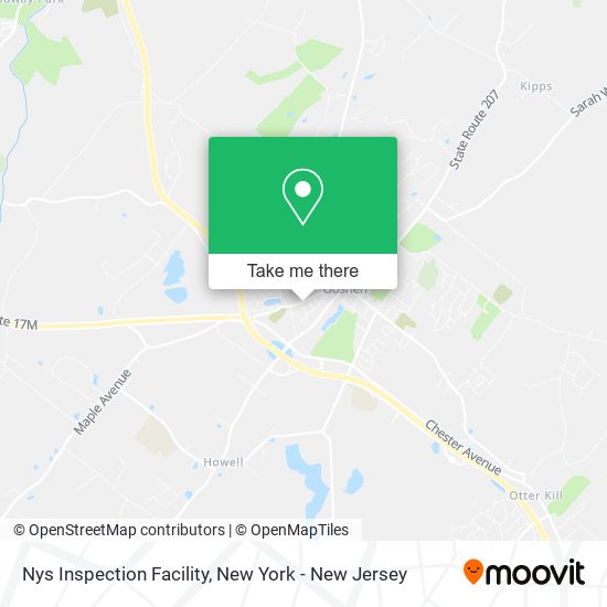 Nys Inspection Facility map