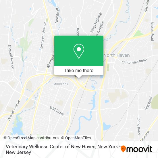 Mapa de Veterinary Wellness Center of New Haven