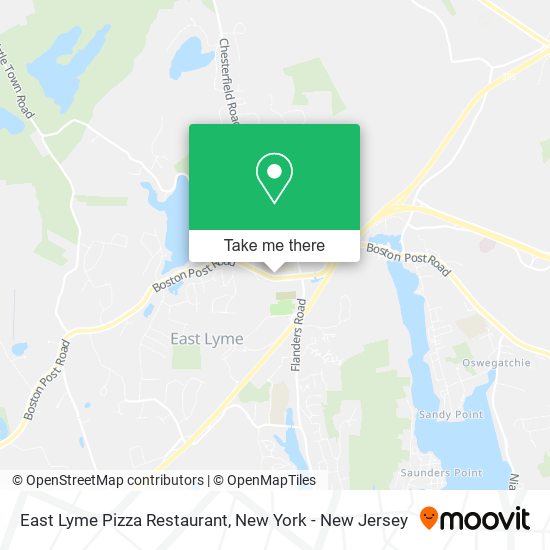 East Lyme Pizza Restaurant map