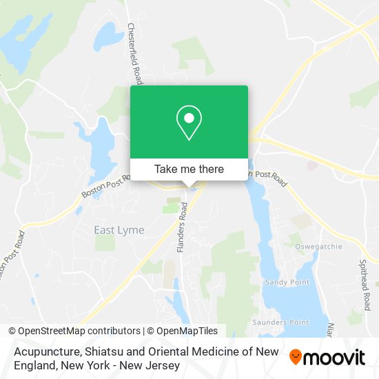 Acupuncture, Shiatsu and Oriental Medicine of New England map
