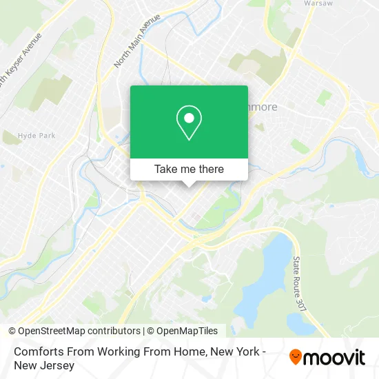 Comforts From Working From Home map