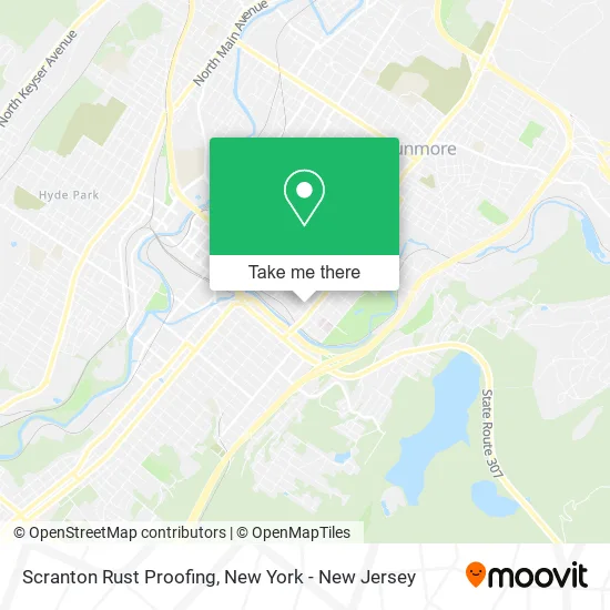 Scranton Rust Proofing map