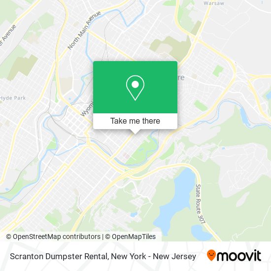 Scranton Dumpster Rental map