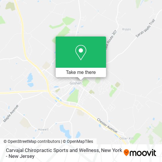 Carvajal Chiropractic Sports and Wellness map