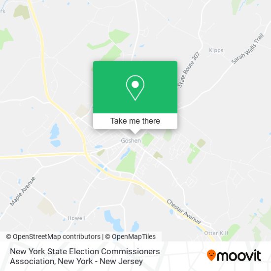 New York State Election Commissioners Association map