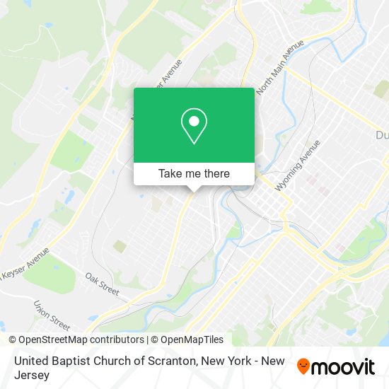 Mapa de United Baptist Church of Scranton