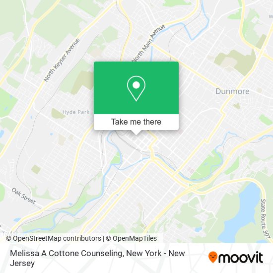 Melissa A Cottone Counseling map