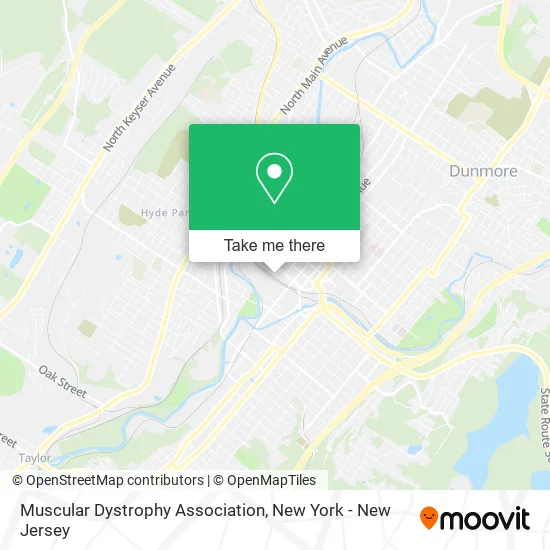 Muscular Dystrophy Association map