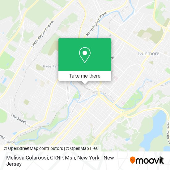 Melissa Colarossi, CRNP, Msn map