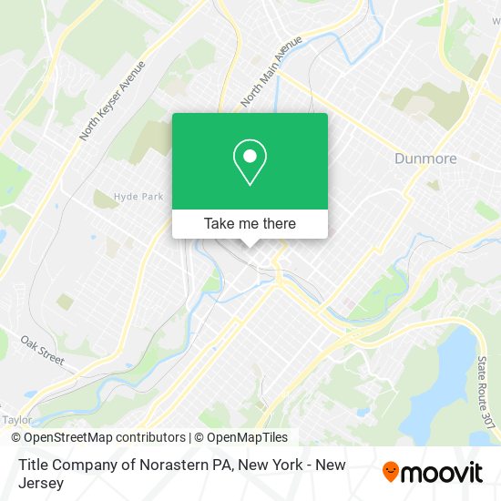 Title Company of Norastern PA map