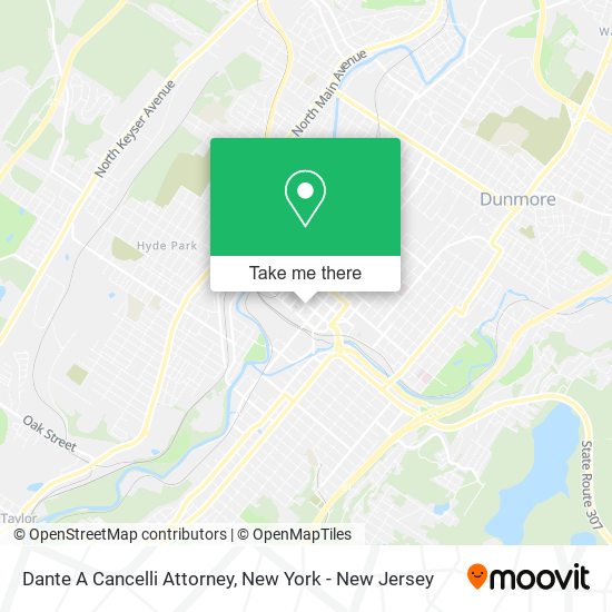 Dante A Cancelli Attorney map