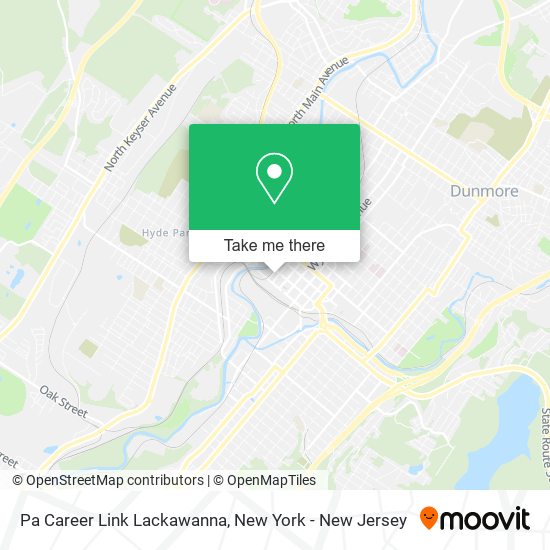 Pa Career Link Lackawanna map