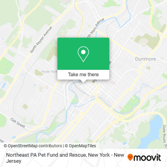 Mapa de Northeast PA Pet Fund and Rescue