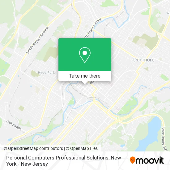 Personal Computers Professional Solutions map