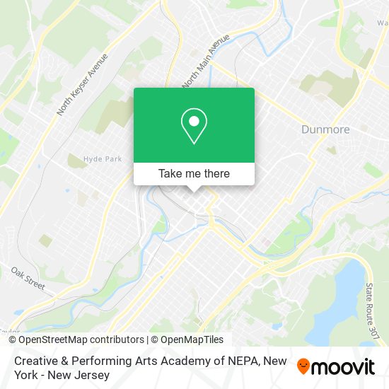 Creative & Performing Arts Academy of NEPA map