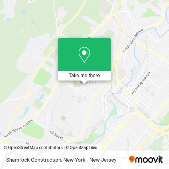 Shamrock Construction map